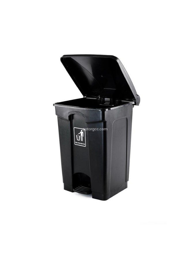 Gator Plastic Garbage Bin with Pedal Opening 87L Black
